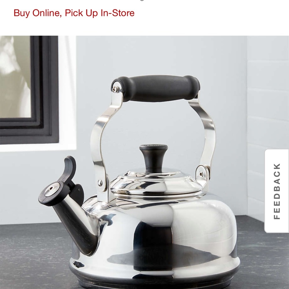 Le Creuset ® Classic 1.7-Qt. Stainless Steel Whistling Stovetop Tea Kettle